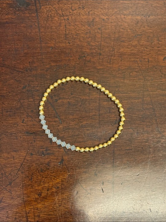 enewton Jewelry - enewton Gold Bead Bracelet with Clear Faceted Accent